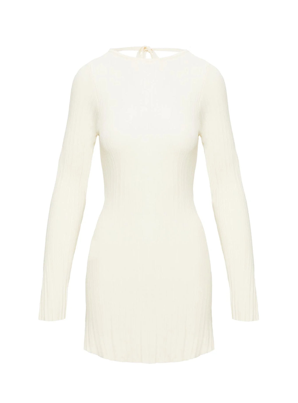 Mayok Long Sleeve Mini Dress Cream
