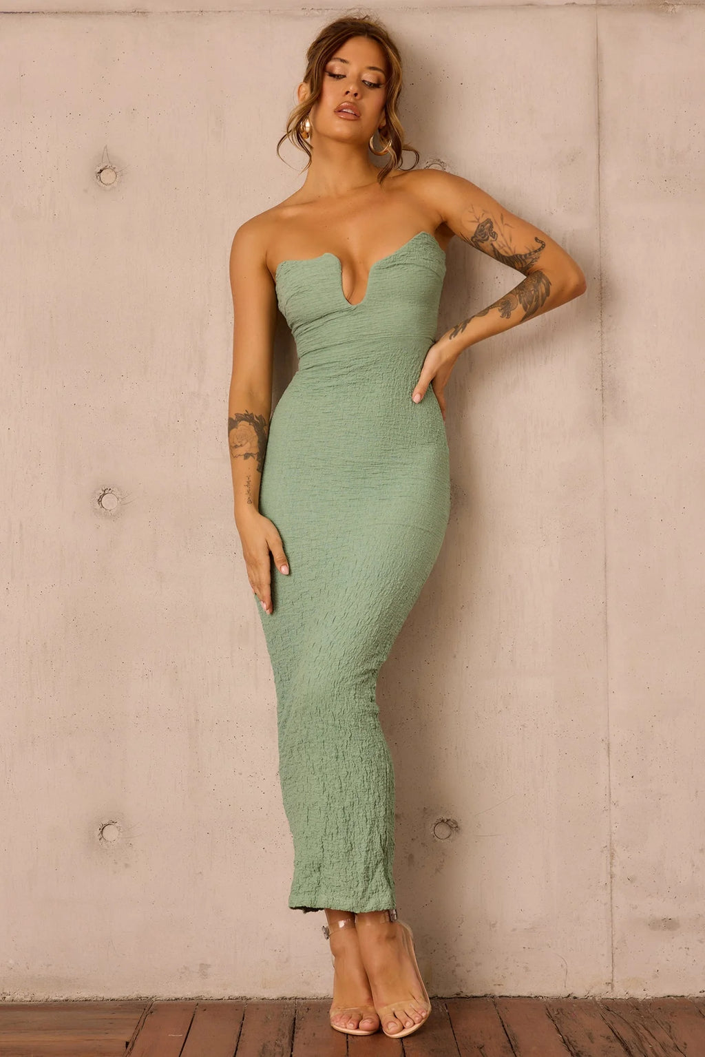 Saya Midi Dress - Sage