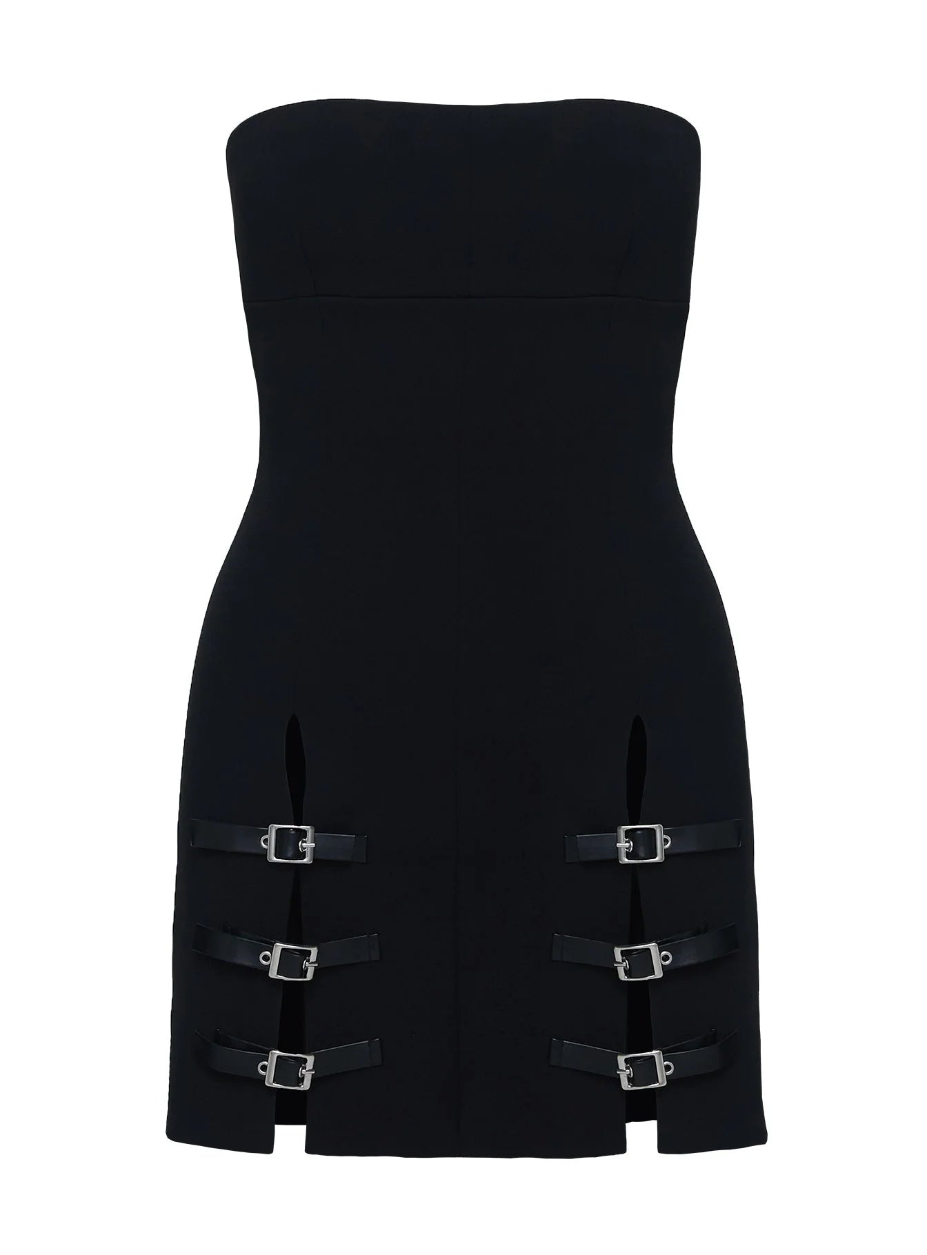 Pleasance Strapless Mini Dress Black