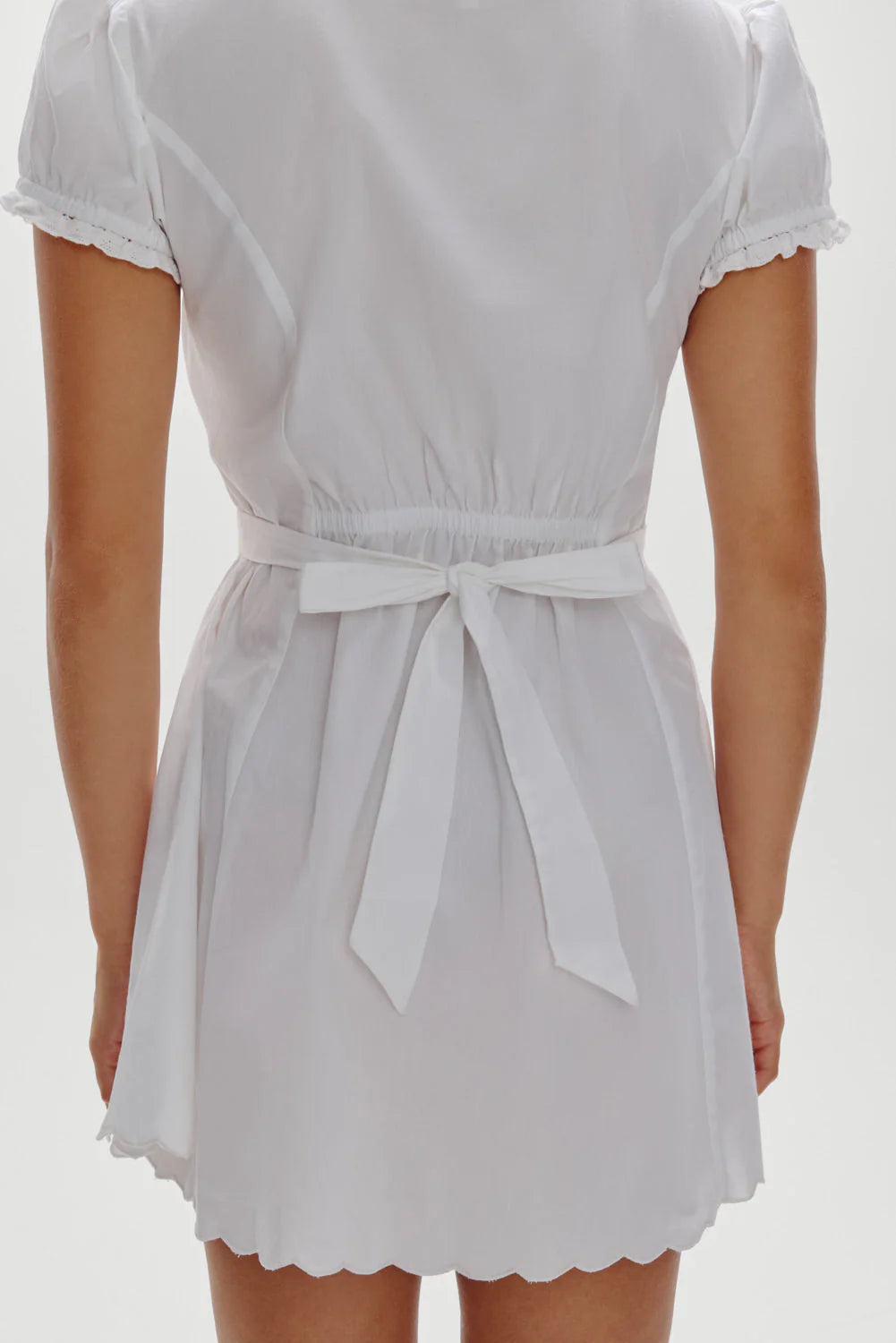 Ivy Cotton Mini Dress - White