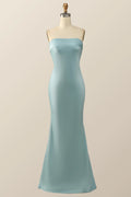 Strapless Jade Mermaid Long Dress