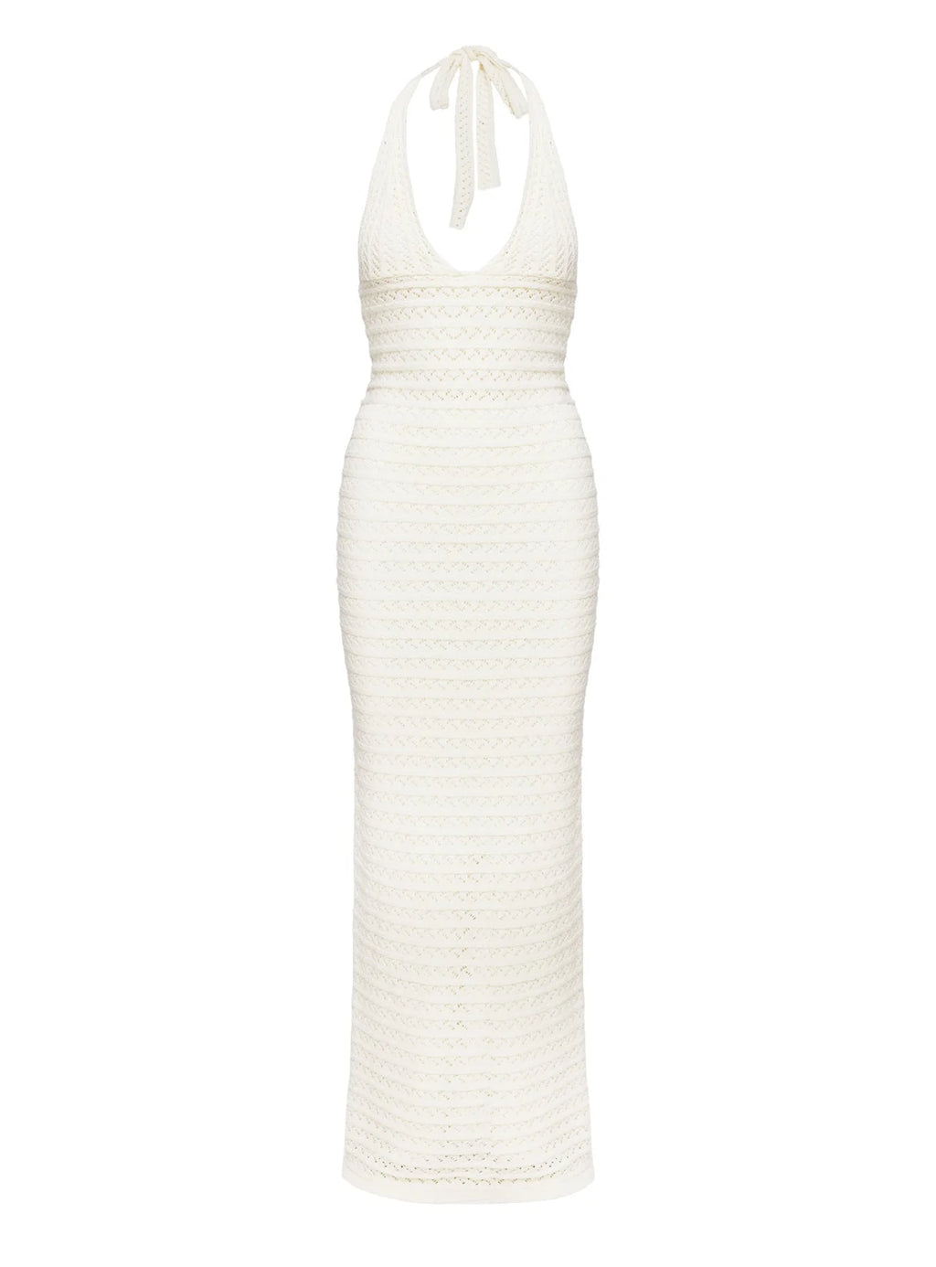 Lolanie Halter Maxi Dress White