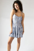 Paisley Bandana Print Mini Dress