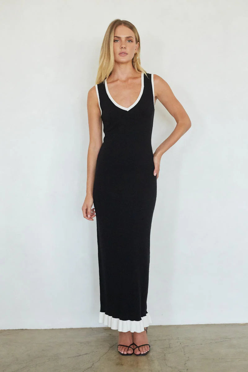 Ruthie Knit Sweater Maxi Dress