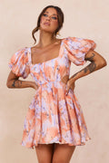 Woodington Sky Mini Dress - Orange