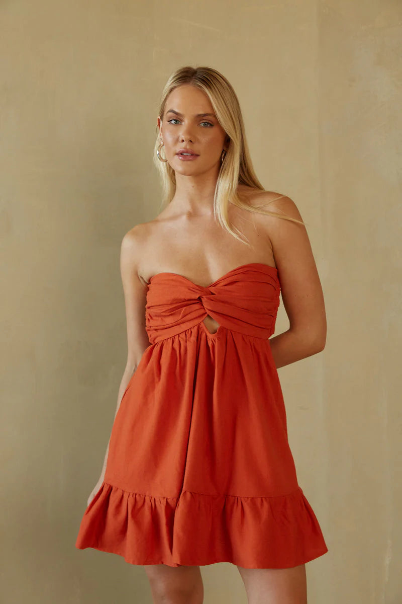 Savannah Twist Front Romper
