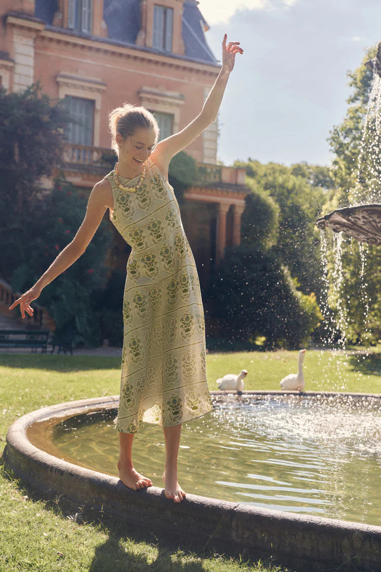 Green Trellis Faith Dress