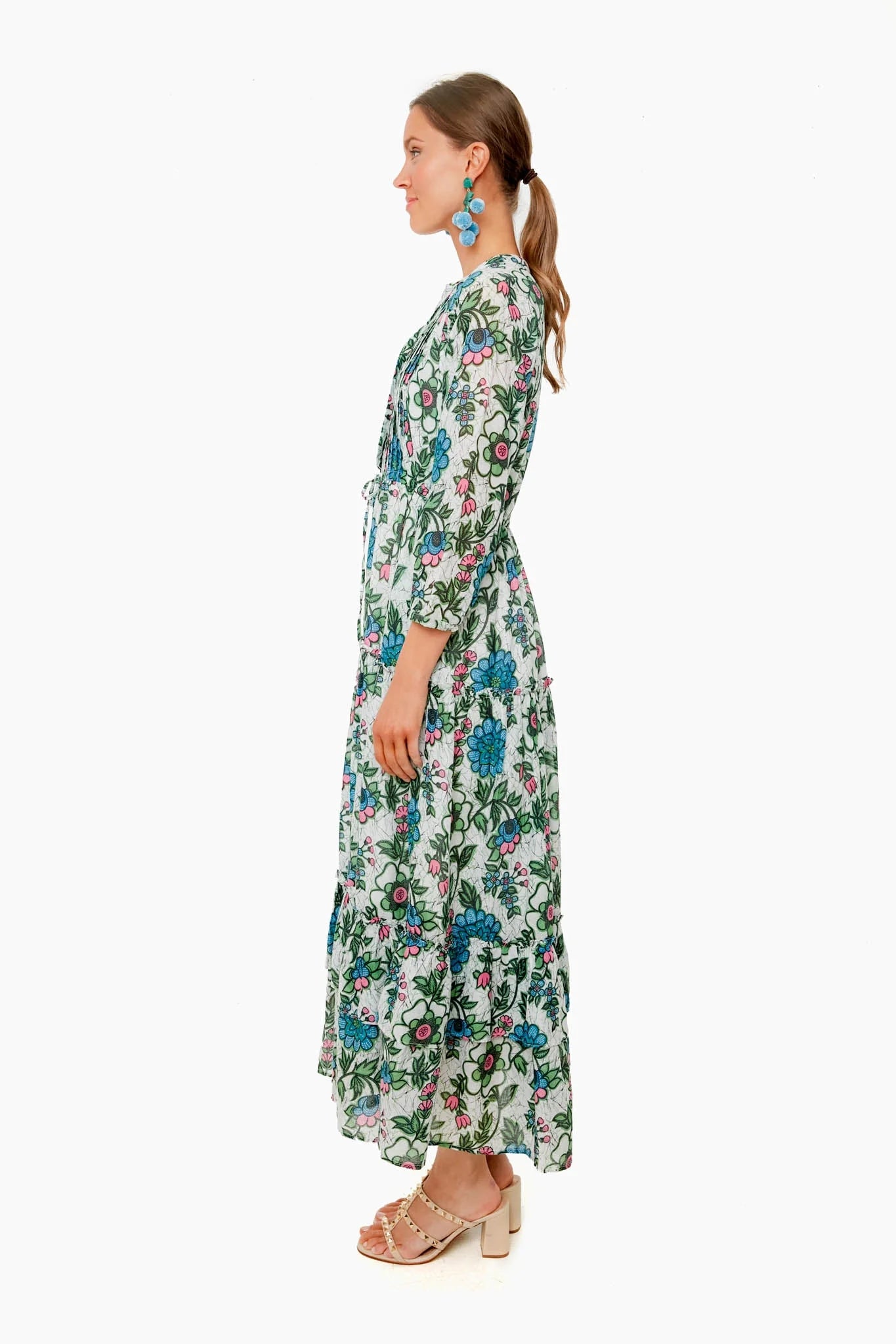 Freyja Flower White Bazaar Dress