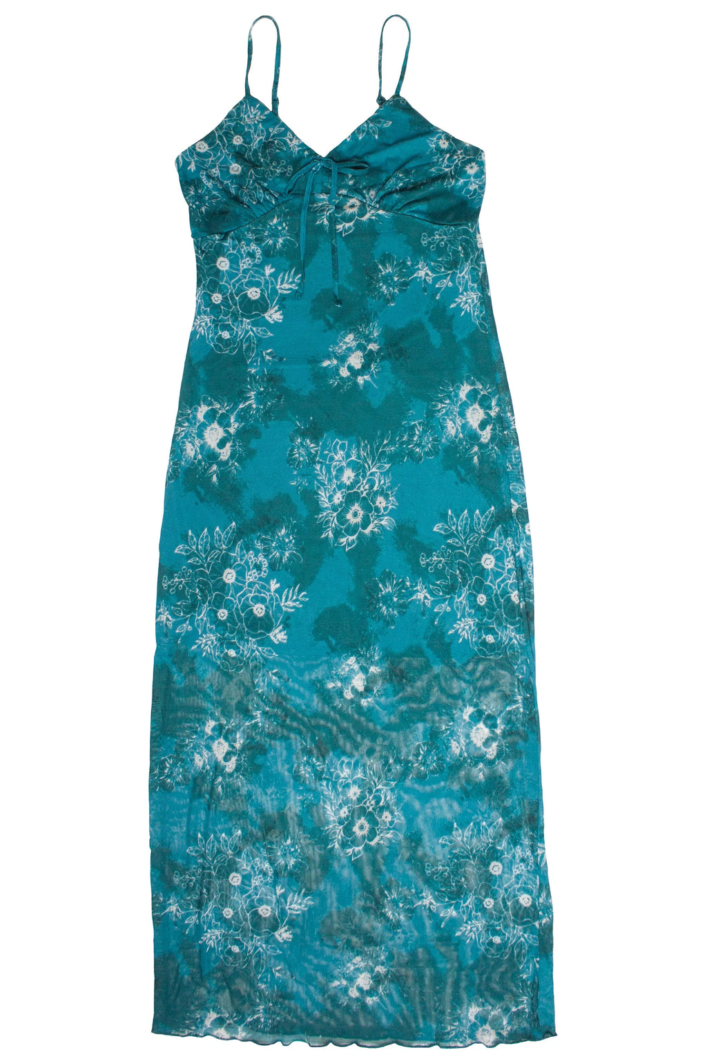 Mesh Cami Tea Length Dress