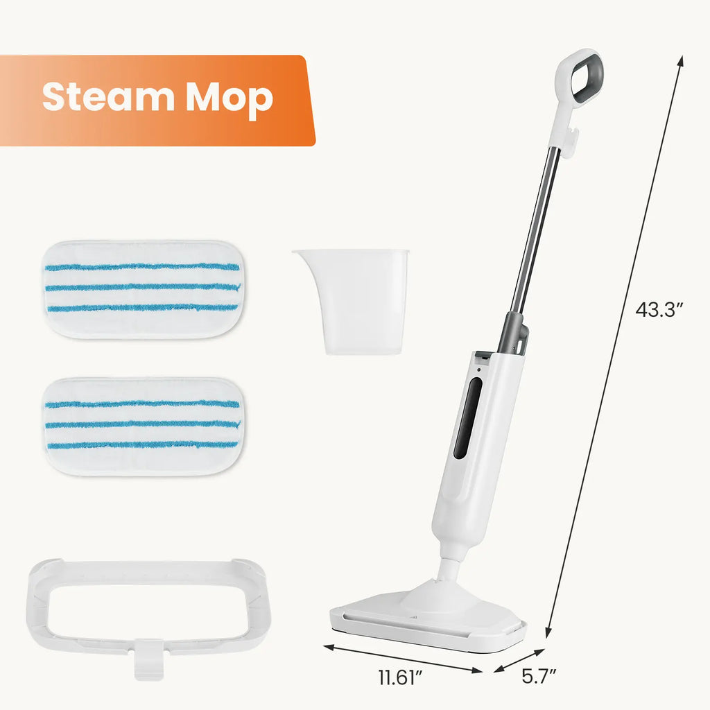 Lightweight Steam Mop Cleaner with Fast Heat & Multi Surface Cleaning