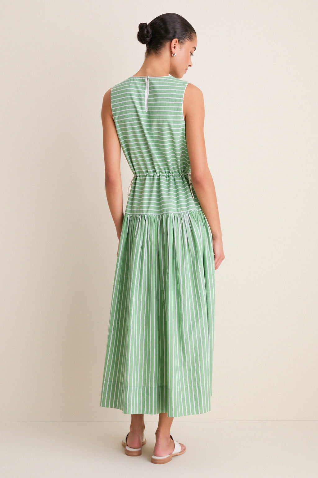 Green Stripe Charlotte Dress