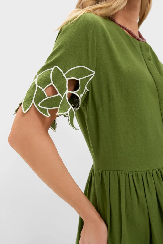 Fern Floral Eyelet Pilar Dress and Short Set