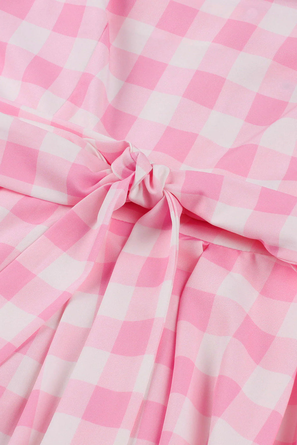Yellow Plaid Swing Dress with Sash