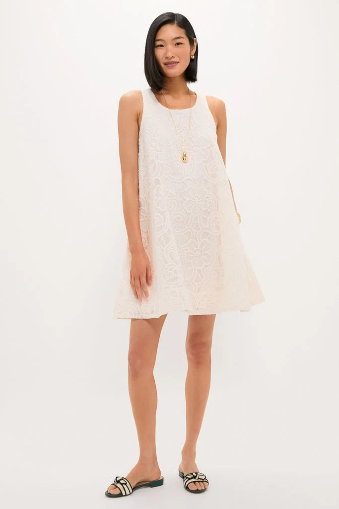 Ivory Lace Organza MaryLiza Swing Dress
