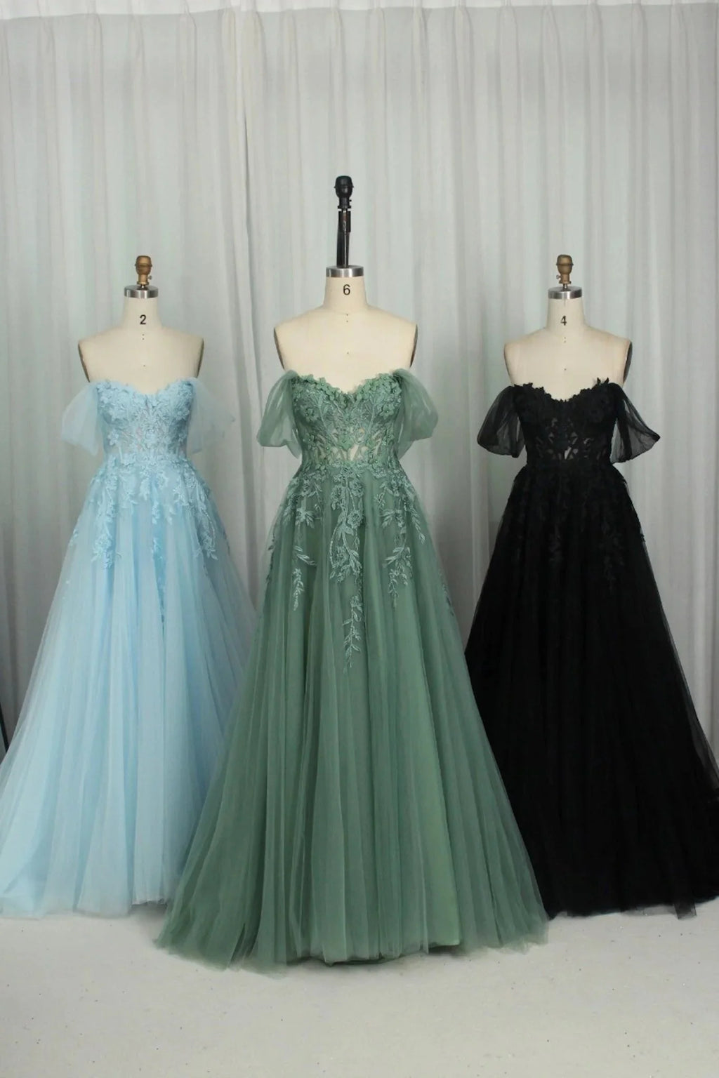 Yellow Floral Embroidery Strapless A-line Formal Dress
