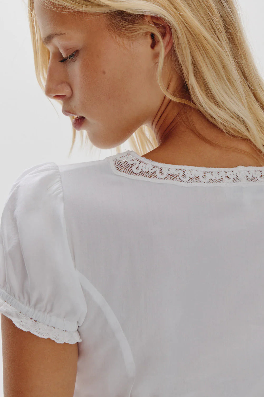 Ivy Cotton Mini Dress - White