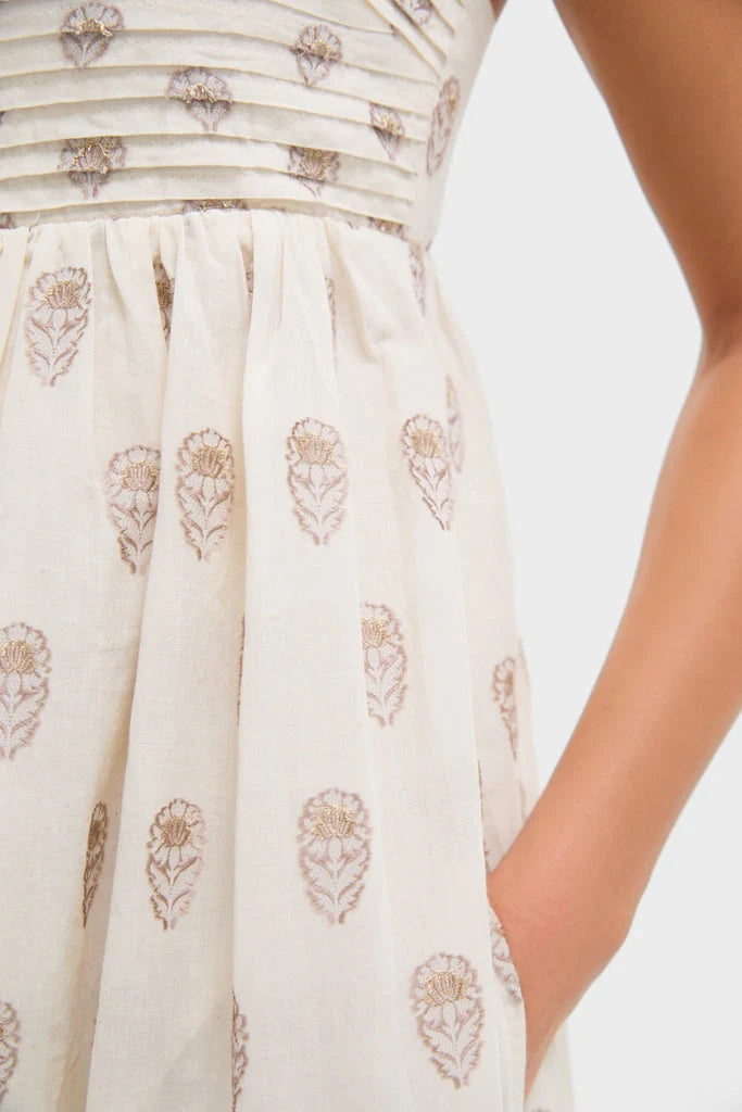 Orchid Echo Cotton Jacquard Betsy Dress