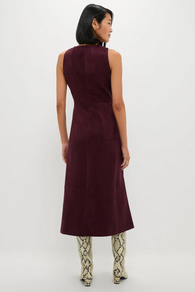Winetasting Vegan Suede Manon Dress