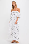 Exclusive Daughters Blackberry Wine Santiago 3 Maxi Dress