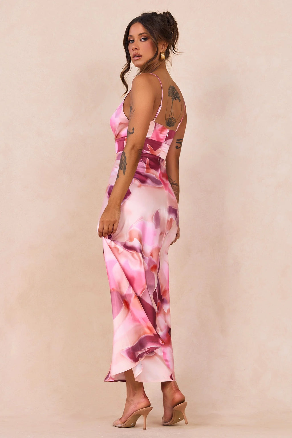 Celia Maxi Dress - Pink Multi