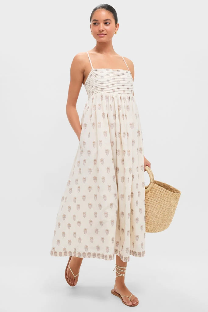 Orchid Echo Cotton Jacquard Betsy Dress