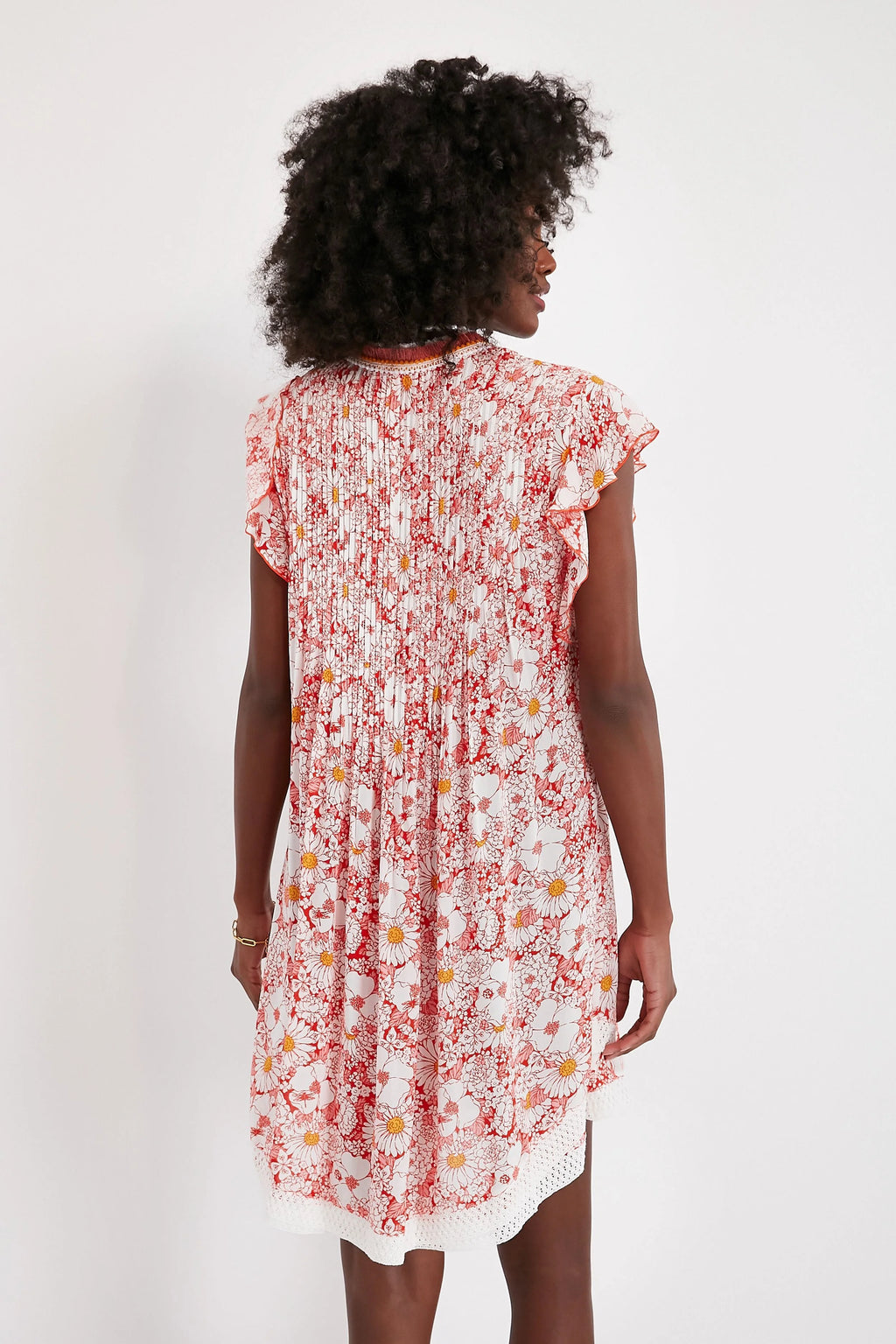 Orange Mid 70s Garden Sasha Mini Dress