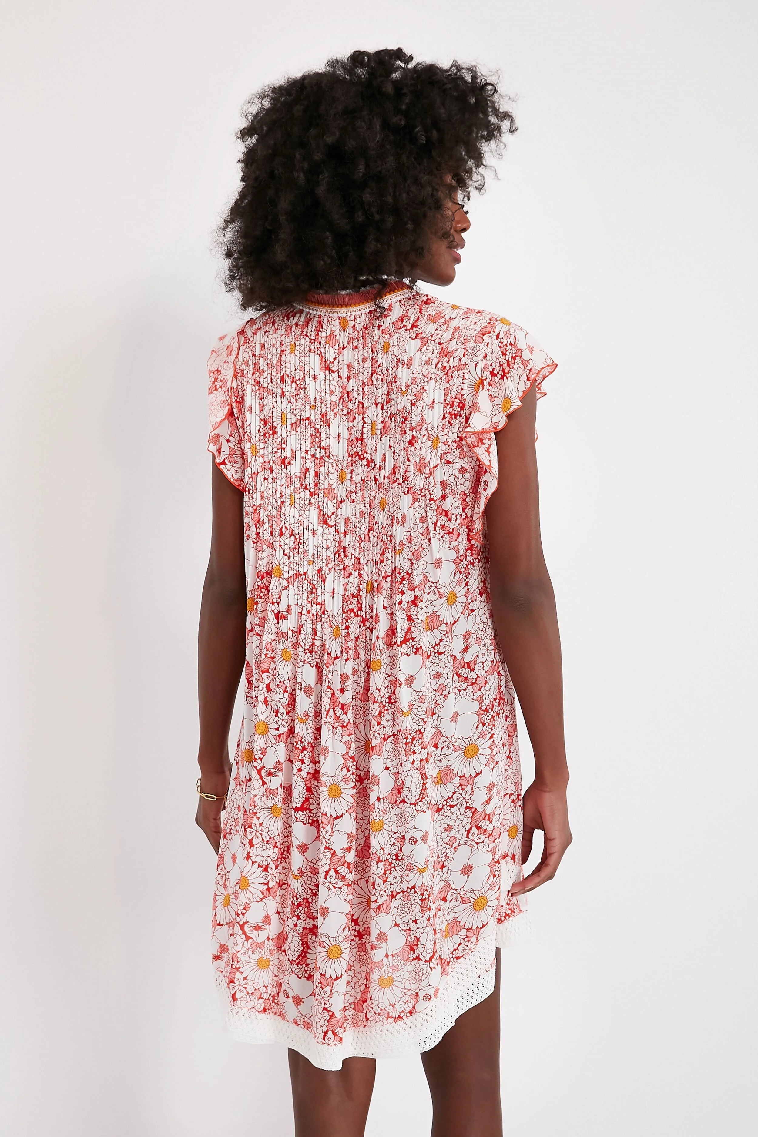 Orange Mid 70s Garden Sasha Mini Dress