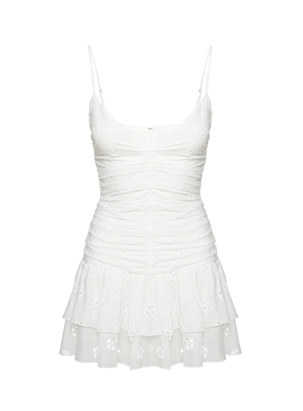 Rothea Mini Dress White Brodierie