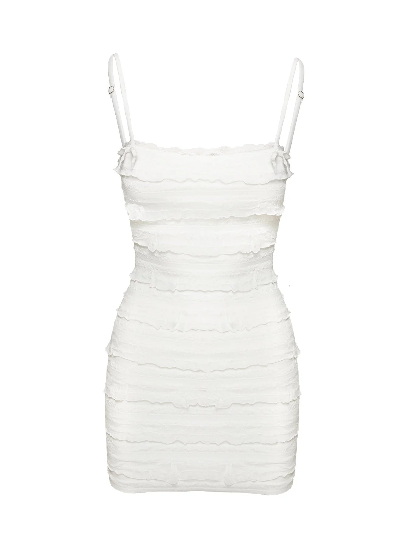 Gradine Mini Dress White