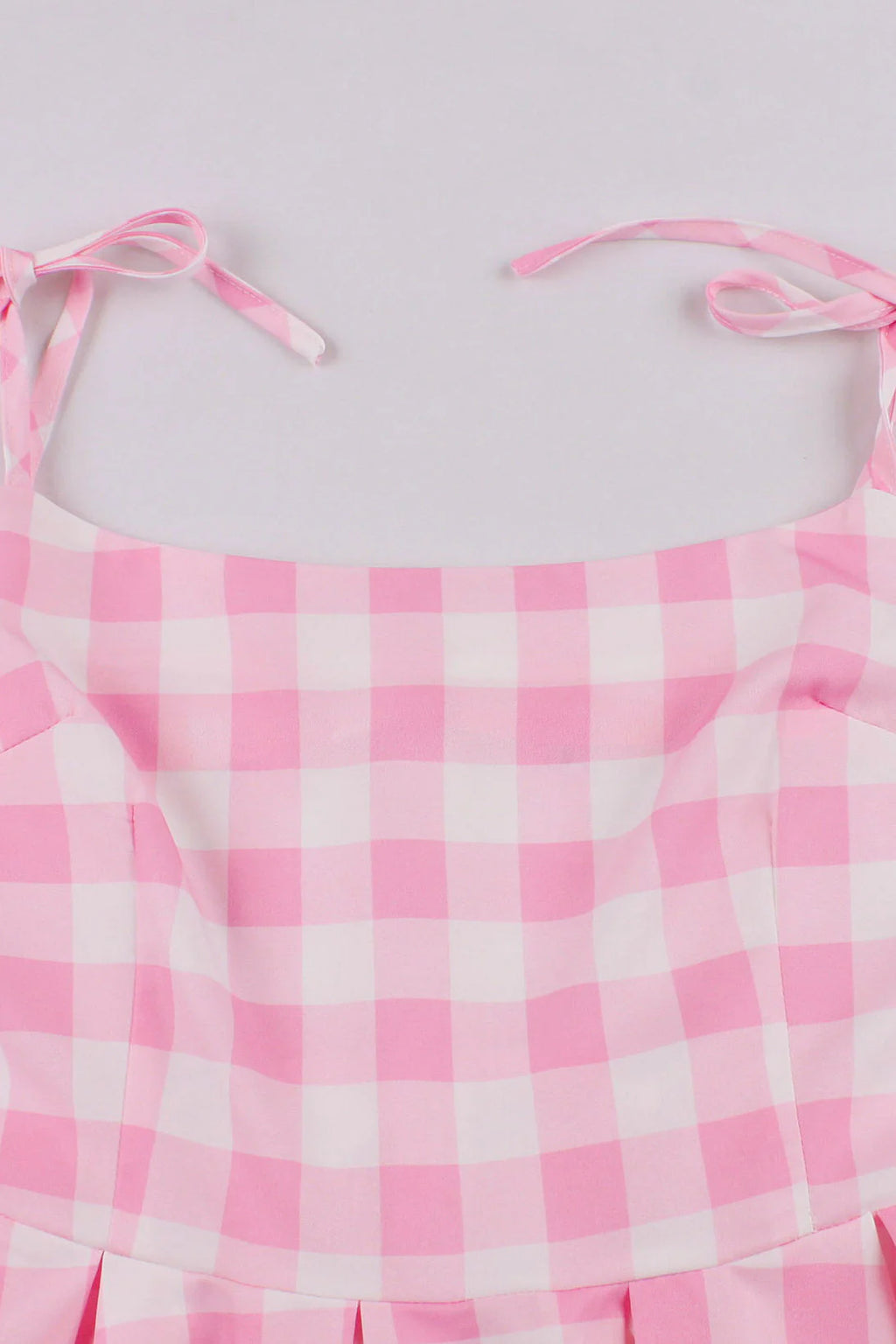 Yellow Plaid Swing Dress with Sash